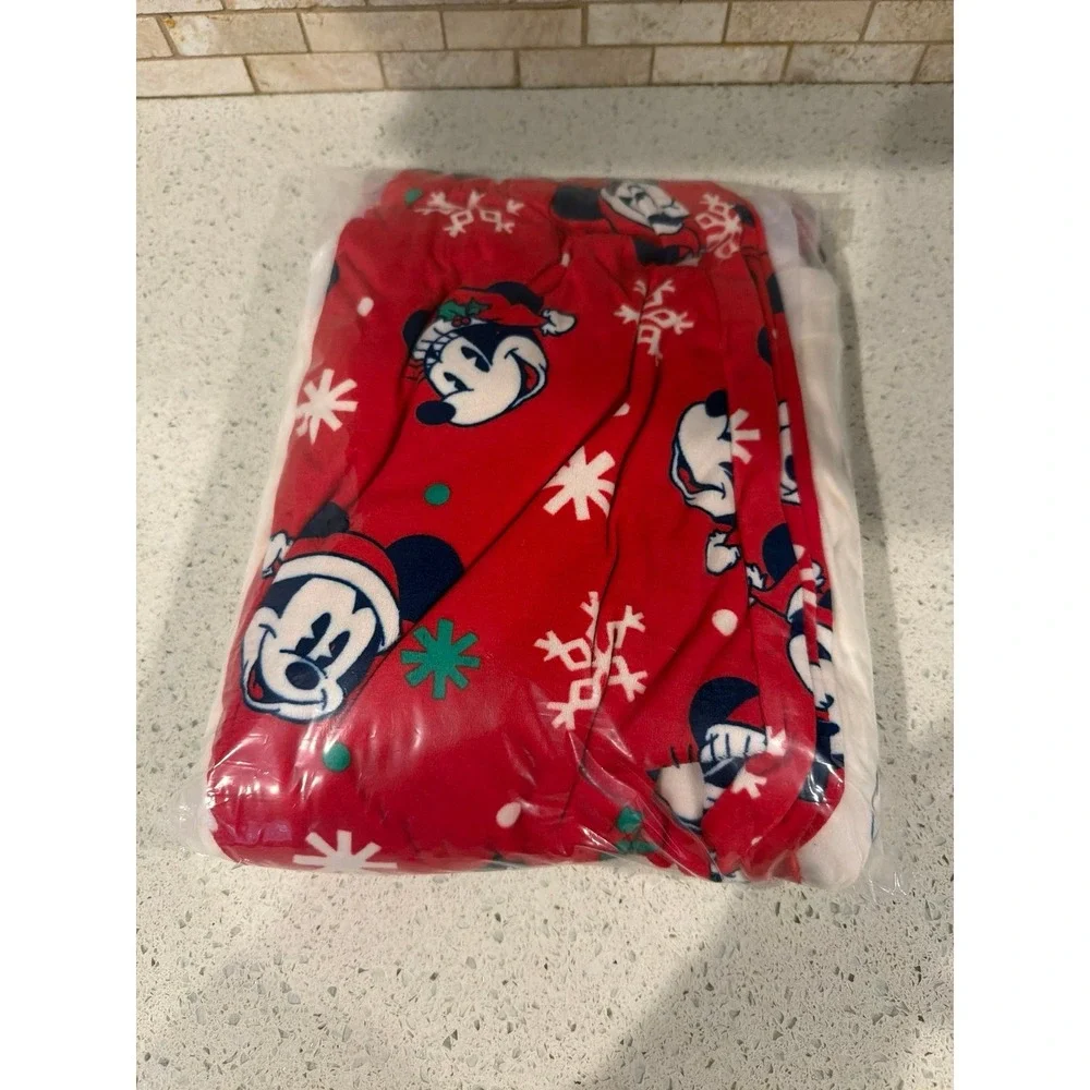 Disney Mickey‎ Christmas Pajamas Mens Large New - Picture 2 of 2